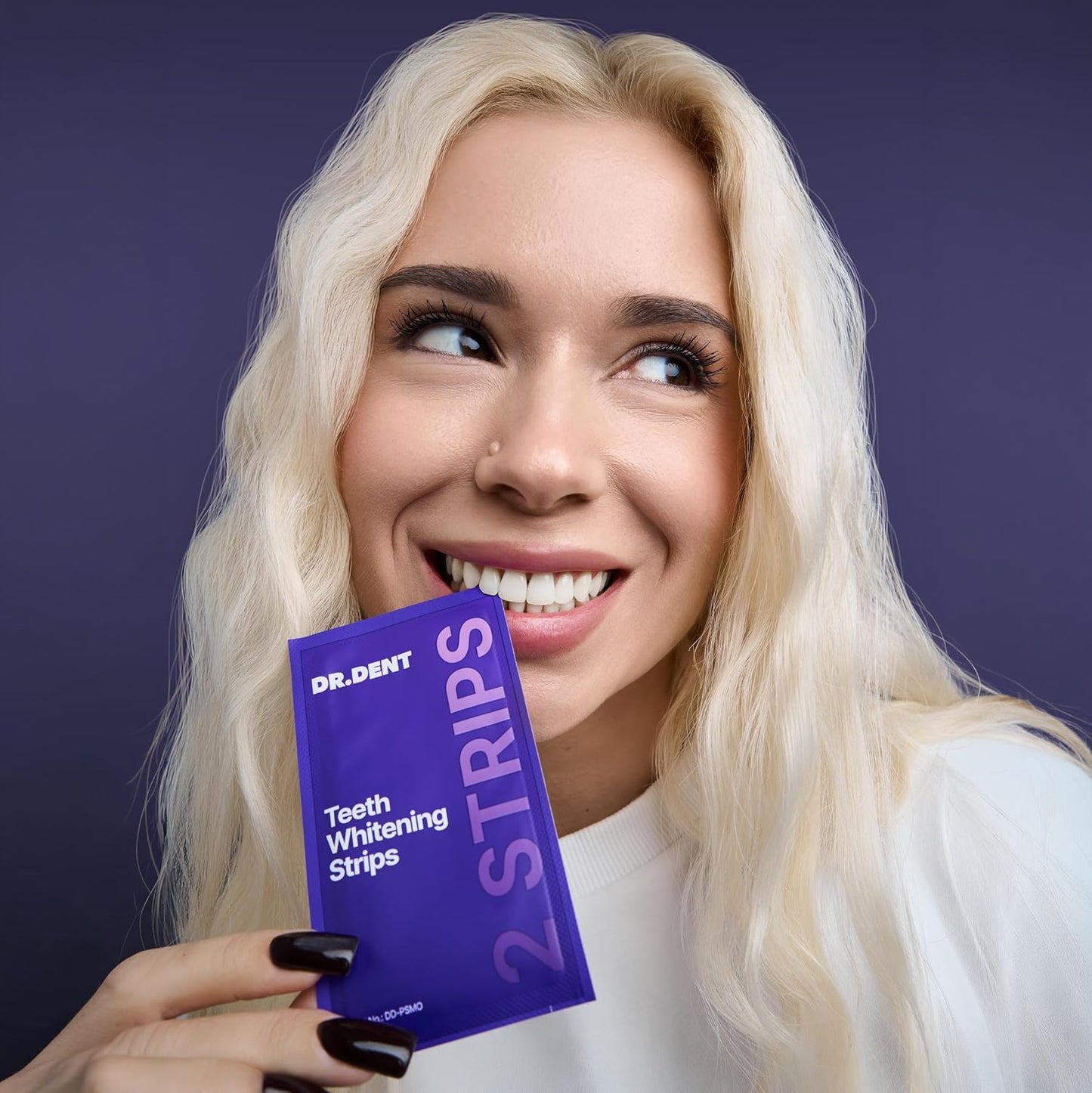 DRDENT Purple شرائط تبييض الأسنان من
