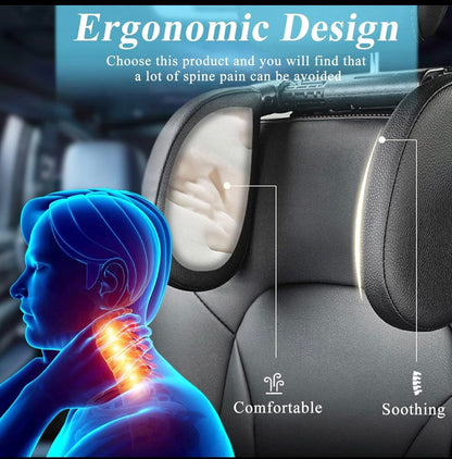 مسند رأس جلد وحامل اغراض خلفي
