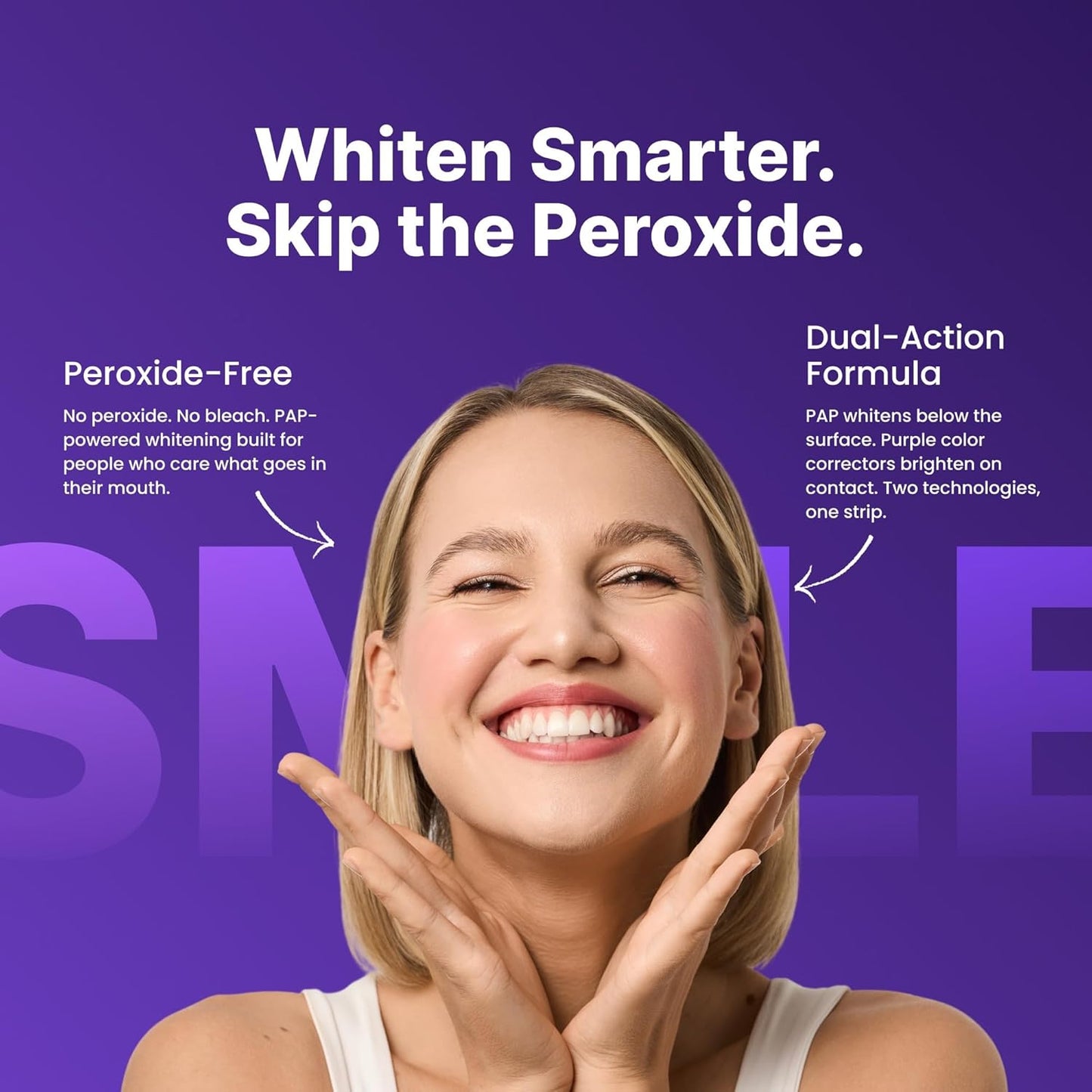 DRDENT Purple شرائط تبييض الأسنان من