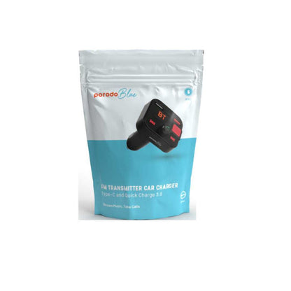 🚗🔊 Porodo Blue FM Transmitter - حوّل سيارتك لسيستم ذكي بسهولة!