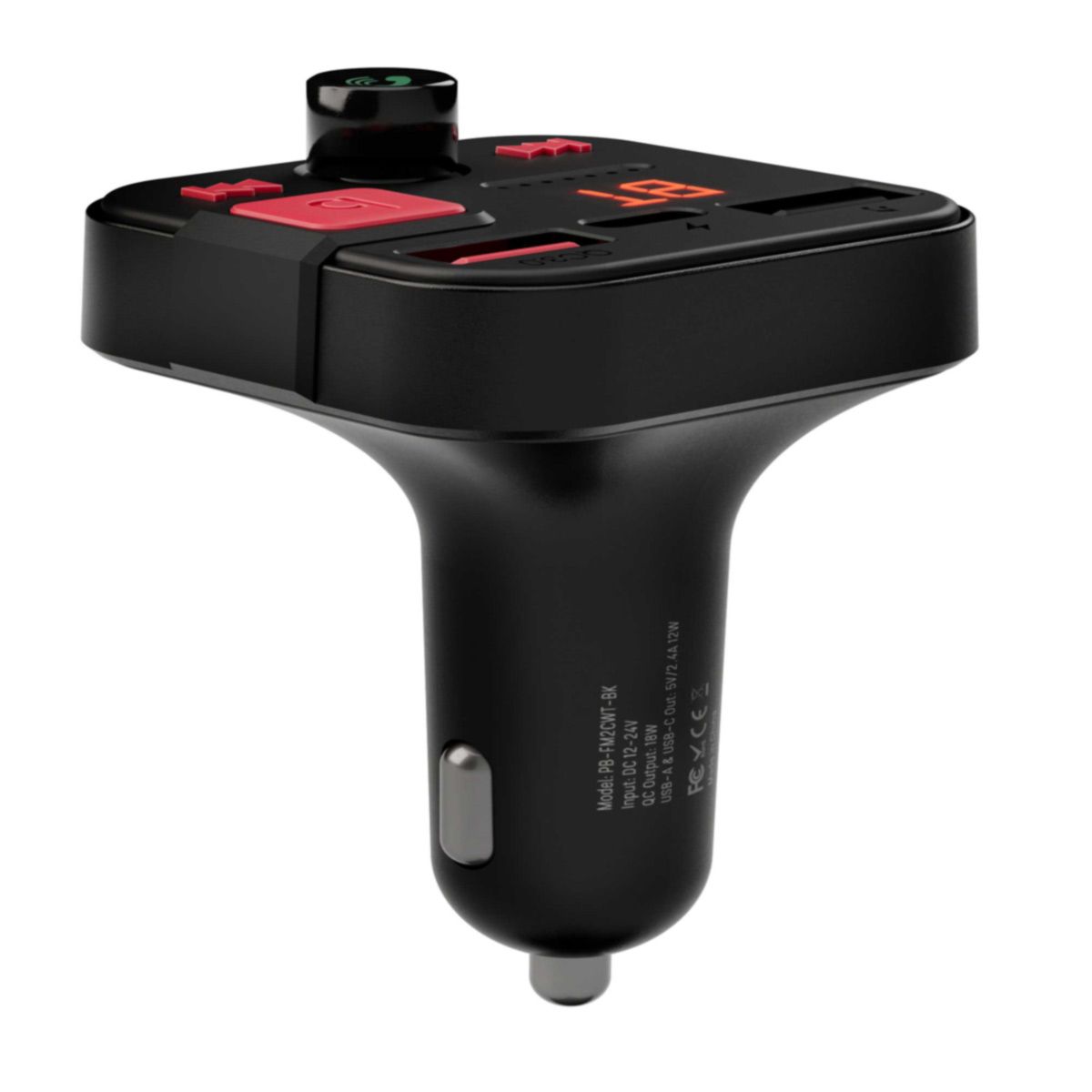 🚗🔊 Porodo Blue FM Transmitter - حوّل سيارتك لسيستم ذكي بسهولة!